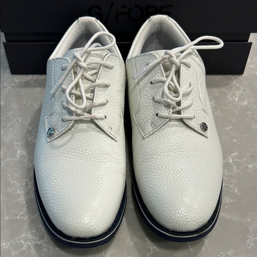 G/FORE Textured White & Navy Women’s Golf Shoe Size 9-1/2